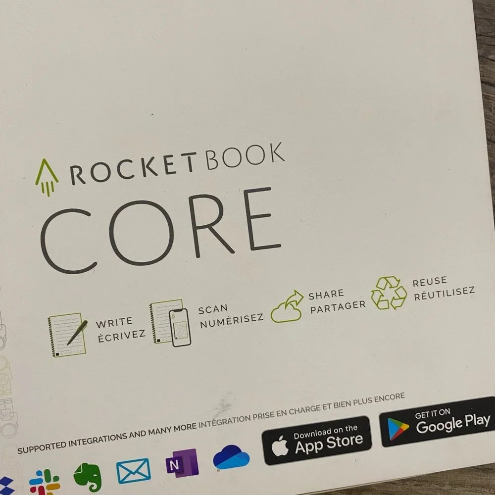Rocketbook Core Black Reusable Smart Notebook